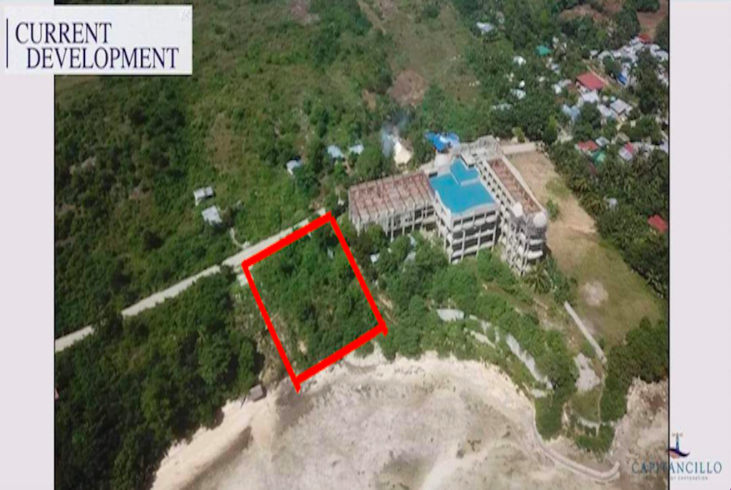 1500 sqm Beach Property fronting Capitancillo Islet. 